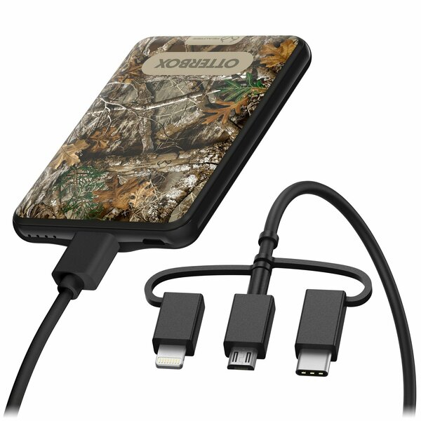 Otterbox Power Bank 5,000 Mah With 3 In 1 Cable 1m, Realtree Edge 78-81207
